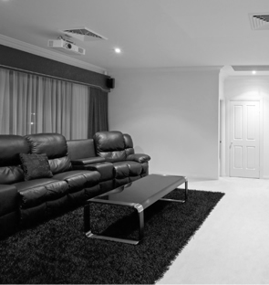 One of the most popular additions to any home is a dedicated media room, a sanctuary dedicated to
your favourite ways to relax.